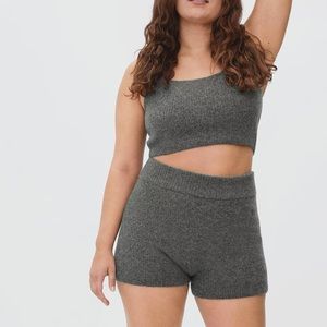 Everlane The Cozy Stretch Shorts Charcoal